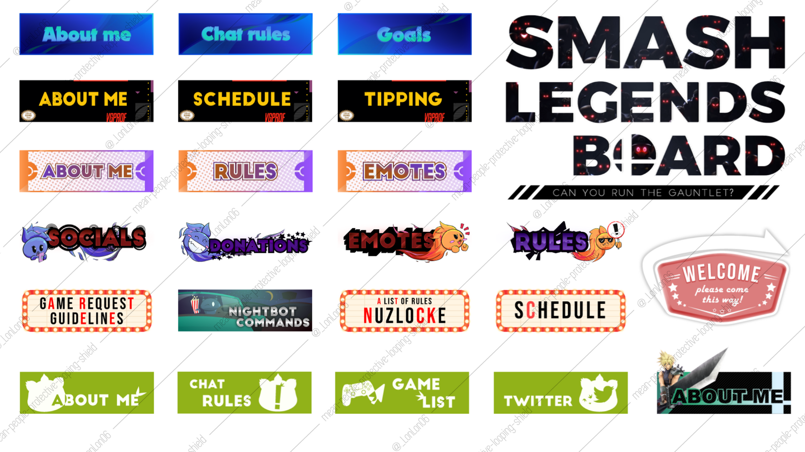 Vários gráficos relacionados a Twitch